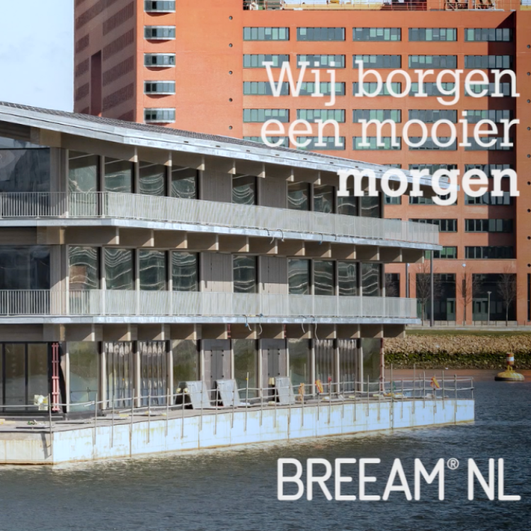 Bekijk hoe BREEAM-NL is toegepast in Floating Office Rotterdam
